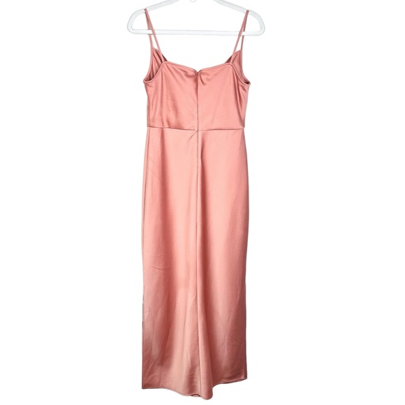 BHLDN Sachin & Babi Cali Satin Cowl Neck Slip Midi Dress Sedona Sunset SZ 8 - Picture 6 of 16